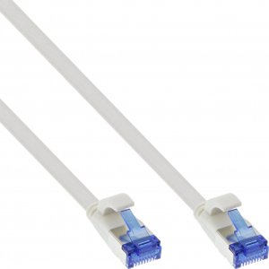 InLine InLine® Flat patch cable, U/FTP, Cat.6A, TPE halogen free, white, 3m 1