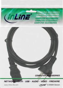 Kabel zasilający InLine InLine® Power cable, China plug to IEC, black, 0.5m 2