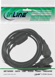 Kabel zasilający InLine InLine® Y-Power Cable 1x Type F German Plug to 3x IEC Plug black 3m 2