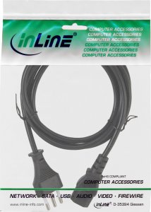 Kabel zasilający InLine InLine® Power cable, Italy plug to IEC plug, 0.5m 2