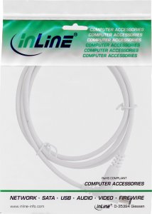 Kabel zasilający InLine InLine® DC extension cable, DC plug male/female 5.5x2.1mm, white, 1m 2