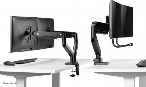 Neomounts Uchwyt biurkowy na 2 monitory 17" - 32" (DS75-450BL2) 15