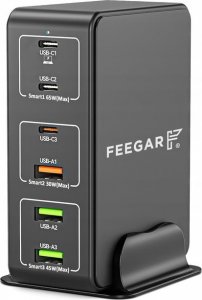 Ładowarka Feegar Tower PRO 3x USB-A 3x USB-C 5 A (5904610880258) 2
