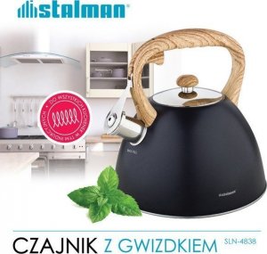 STALMAN Czajnik z gwizdkiem 2,7 l Gray 2
