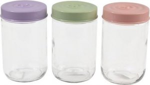 STALMAN Pojemnik szklany 660 ml z fioletową pokrywką 2