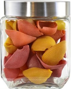 STALMAN Pojemnik szklany słoik z pokrywką Kwadrat 11x14cm 1.2 l 2