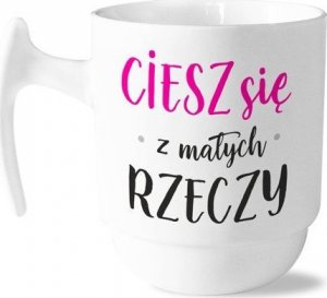 BGtech Kubek porcelanowy Joy 310 ml Ciesz się z małych rzeczy 1