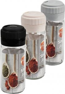 Przyprawniki Pojemniki Szklane 244 ml 3szt 1