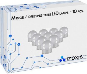Izoxis Lampki LED na lustro/ do toaletki- 10szt. 12