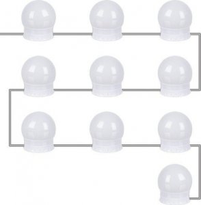 Izoxis Lampki LED na lustro/ do toaletki- 10szt. 5