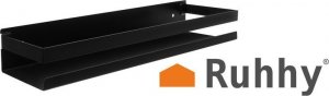 Ruhhy Półka łazienkowa czarna Ruhhy 19188 2
