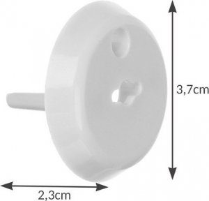Ruhhy Zabezpieczenie do gniazdka- białe 19223 9