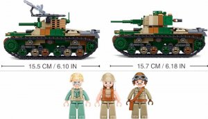 Klocki CZOŁG Typ 97 2w1op. Wojsko Armia komp. Lego 4