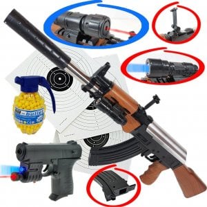 Karabin Na Kulki AK-47 KAŁASZNIKOW ASG+Pistolet+Granat 1