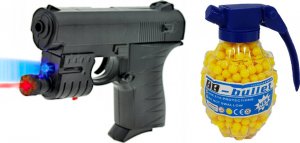 Karabin Na Kulki AK-47 KAŁASZNIKOW ASG+Pistolet+Granat 11