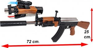 Karabin Na Kulki AK-47 KAŁASZNIKOW ASG+Pistolet+Granat 4