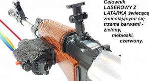 Karabin Na Kulki AK-47 KAŁASZNIKOW ASG+ Granat+2 Tarcze 3