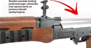 Karabin Na Kulki AK-47 KAŁASZNIKOW ASG+ Granat+2 Tarcze 5
