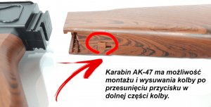 Karabin Na Kulki AK-47 KAŁASZNIKOW ASG+ Granat+2 Tarcze 6