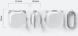 Ringke Etui na pudełko do słuchawek Samsung Galaxy Buds Live / Pro / Buds 2 Clear 6