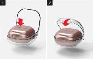 Ringke Etui na pudełko do słuchawek Samsung Galaxy Buds Live / Pro / Buds 2 Clear 7