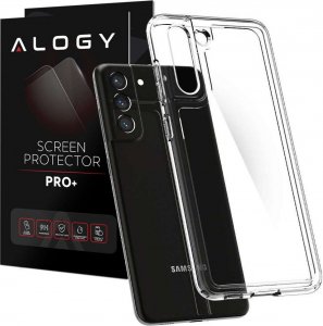 Spigen Etui na telefon do Samsung Galaxy S21 FE case Spigen Ultra Hybrid Crystal Clear + Szkło 1