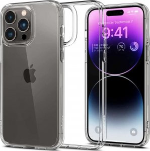 Spigen Etui obudowa case Spigen Ultra Hybrid do Apple iPhone 14 Pro Max Crystal Clear 1