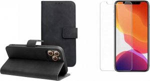 Braders Etui Magnet Case Wallet portfel z klapką + szkło hartowane płaskie do iPhone 11 1
