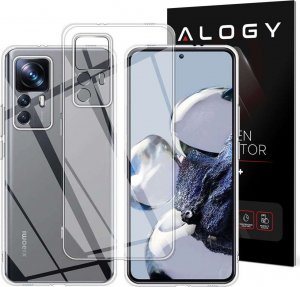 Alogy Etui Silikonowe ochronne TPU obudowa Alogy do Xiaomi 12T / 12T Pro Przezroczyste + Szkło 1