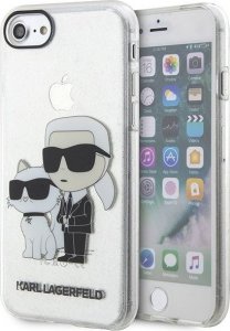 Karl Lagerfeld Etui Karl Lagerfeld KLHCI8HNKCTGT Apple iPhone SE 2022/SE 2020/8/7 transparent hardcase Gliter Karl&Choupette 1