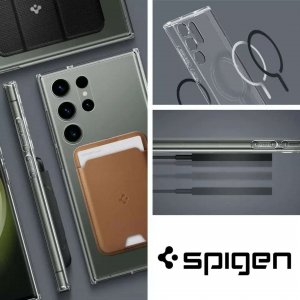 Spigen Etui ochronne Spigen Ultra Hybrid OneTap Ring MagSafe do Samsung Galaxy S23 Ultra Black 11