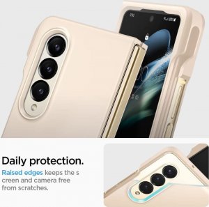 ETUI- SPIGEN THIN FIT PEN GALAXY Z FOLD 4 PEARLED IVORY 3