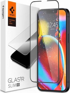 Spigen Szkło Spigen Glas.tR Slim FC do etui do Apple iPhone 13/ 13 Pro/ 14 Black + Kabel 1m Lightning 1