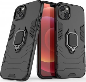 Hurtel Ring Armor etui do iPhone 14 Plus pancerny pokrowiec uchwyt magnetyczny ring czarne 11