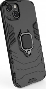 Hurtel Ring Armor etui do iPhone 14 Plus pancerny pokrowiec uchwyt magnetyczny ring czarne 16