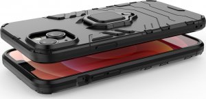 Hurtel Ring Armor etui do iPhone 14 Plus pancerny pokrowiec uchwyt magnetyczny ring czarne 17