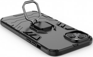 Hurtel Ring Armor etui do iPhone 14 Plus pancerny pokrowiec uchwyt magnetyczny ring czarne 2