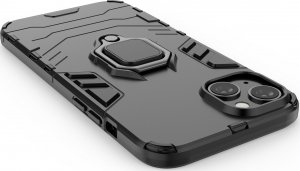 Hurtel Ring Armor etui do iPhone 14 Plus pancerny pokrowiec uchwyt magnetyczny ring czarne 4