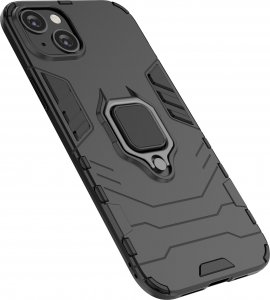Hurtel Ring Armor etui do iPhone 14 Plus pancerny pokrowiec uchwyt magnetyczny ring czarne 5