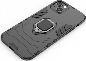 Hurtel Ring Armor etui do iPhone 14 Plus pancerny pokrowiec uchwyt magnetyczny ring czarne 9