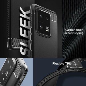 Spigen Rugged Armor Xiaomi 13 Pro czarny/matowy ACS05325 12