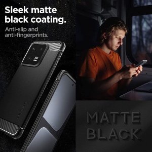 Spigen Rugged Armor Xiaomi 13 Pro czarny/matowy ACS05325 10