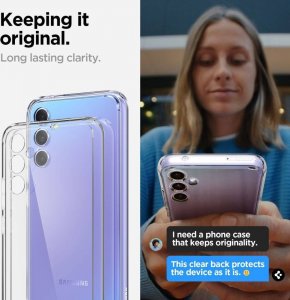 Spigen Etui Spigen Ultra Hybrid Samsung Galaxy A34 5G Crystal Clear 9