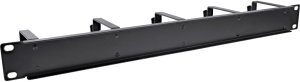 InLine InLine® 19" Cable management panel, 5 large brackets, RAL9005, black 3