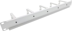 InLine InLine® 19" Cable management panel, 5 small brackets, RAL7035, grey 3