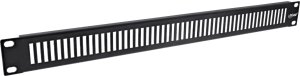 InLine InLine® 19" blind panel perforated, 1U, RAL 9005 black 2