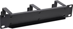 InLine InLine® 10" Cable management panel, 3 brackets, RAL9005, black 3