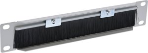 InLine InLine® 10" cable entry plate with brush, 1U, RAL 7035 grey 3