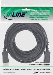 Kabel InLine DisplayPort - DisplayPort 7.5m czarny (17207P) 2