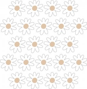 Pastelowe Love Pastelowe Love Stokrotki VI - Naklejka na ścianę 5